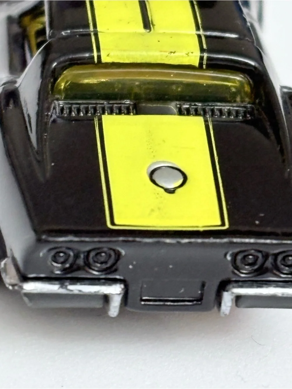 Hot Wheels ’69 Corvette - Black with Yellow Stripes, 427 Badge, Malaysia